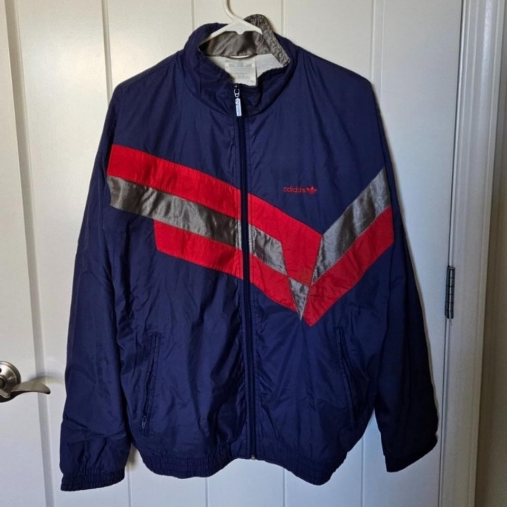 Vintage 90s Adidas Zip Up Track Jacket